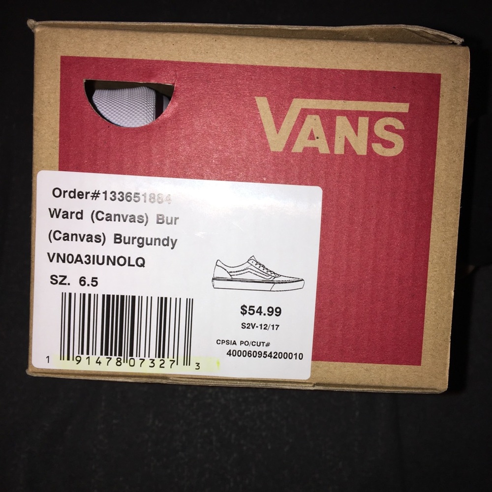 Burgundy Vans - Picture 2 of 2
